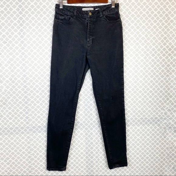 EUC American Apparel Black Skinny The Pencil Jeans - Picture 2 of 12